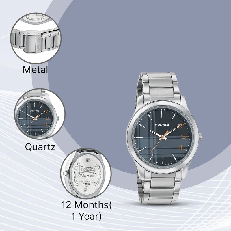 NP77106SM04W Analog Watch For Men - Image 5