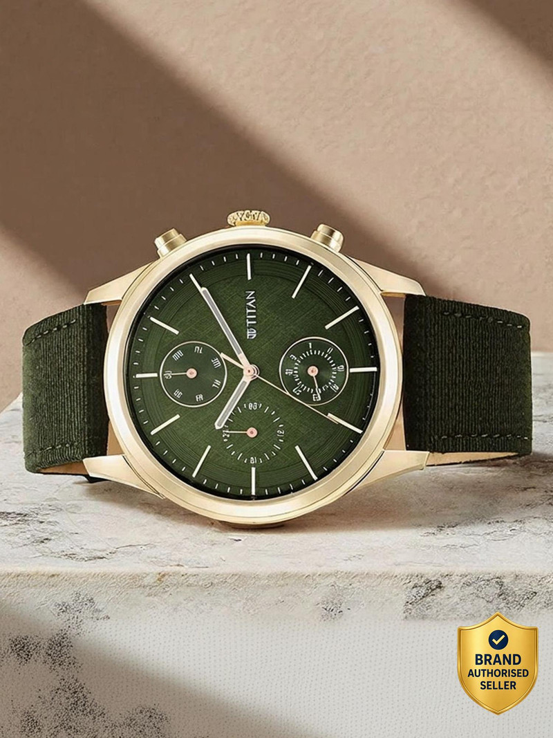 Titan Neo Titan Neo Splash Multifunction Green Dial Green Fabric Strap Analog Watch - For Men - Buy Titan Neo Titan Neo Splash Multifunction Green Di