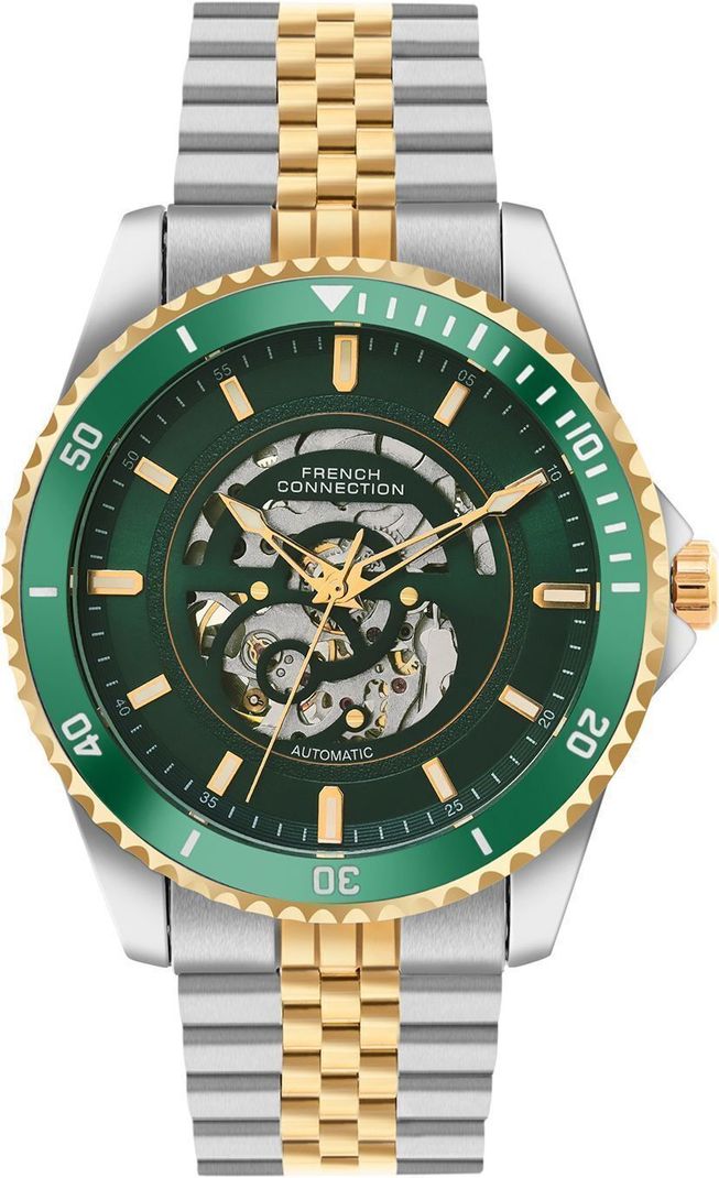 French Connection AETHER DRIVE Green Sunray Automatic Watch - Image 4