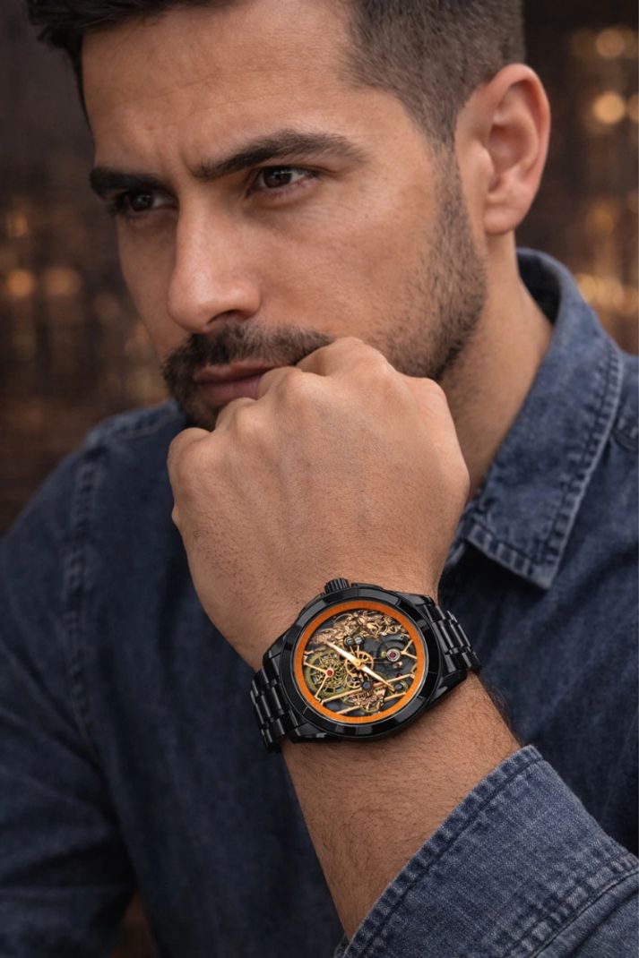 zyrowear Shree Ram Skeleton Watch Ayodhya 411 - Image 6