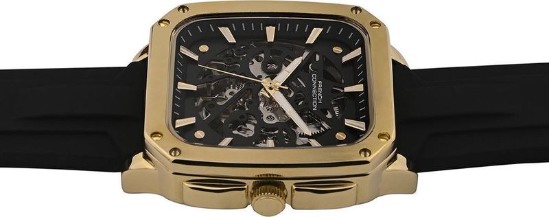 French Connection SILOFLEX Black Sunray Square Dial - Image 5