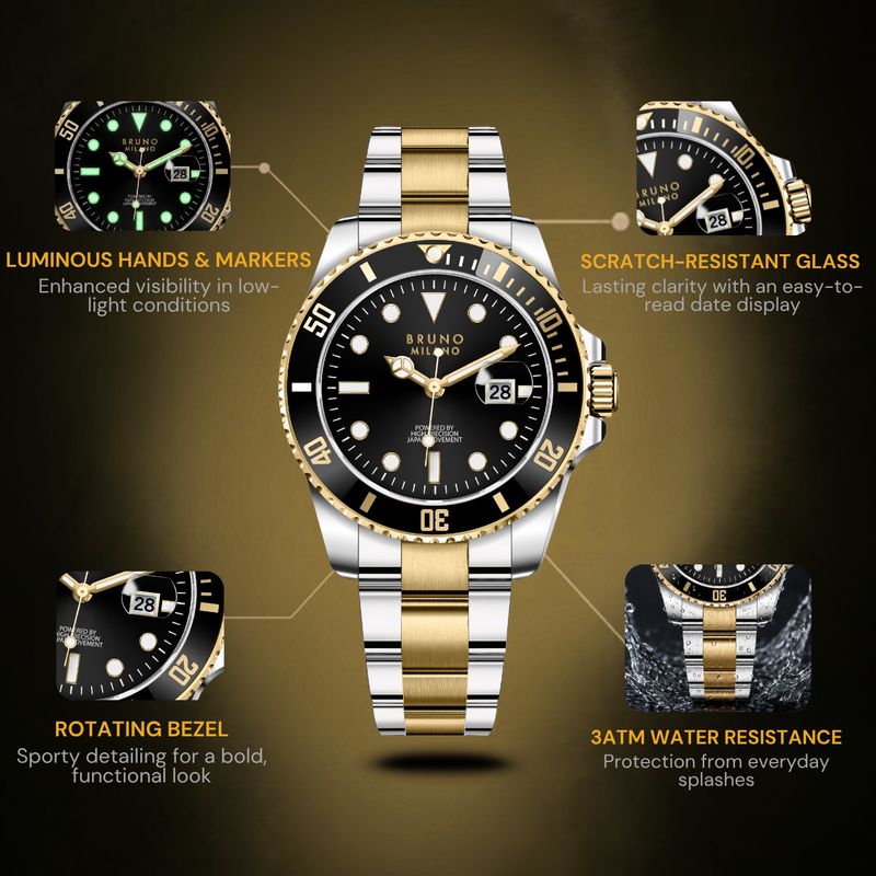 Bruno Milano Men's Stainless Steel Analog Watch - Image 5