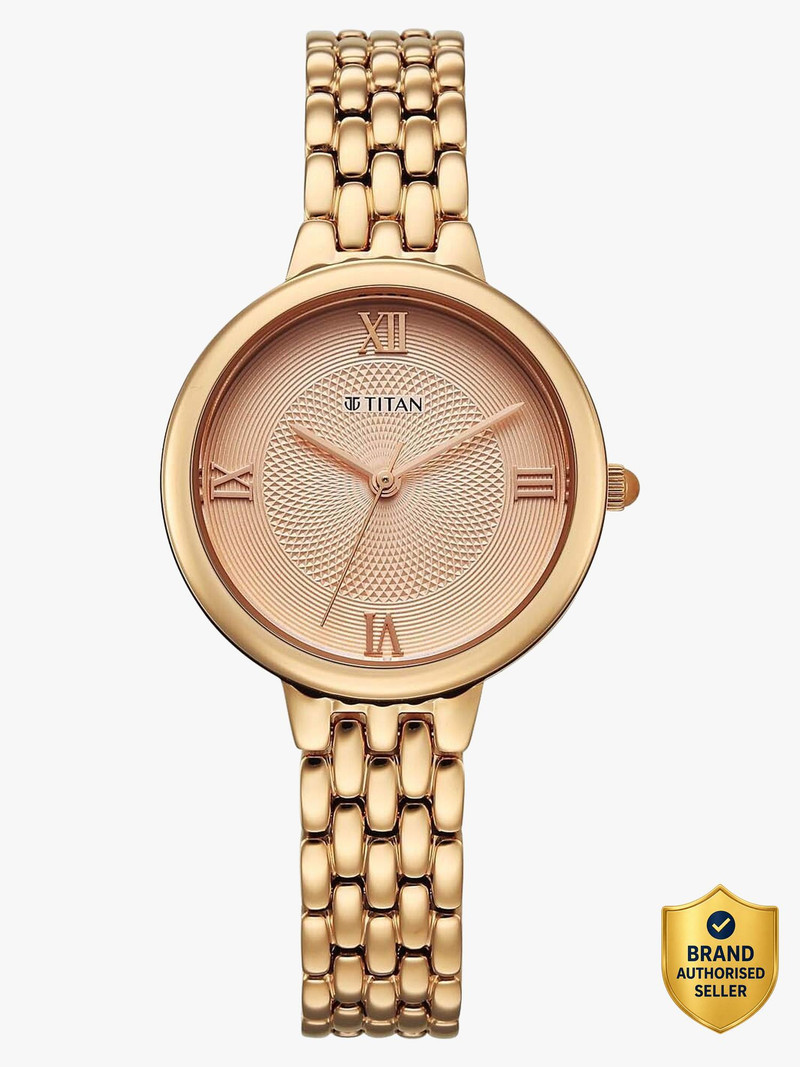 Titan Workwear Pink Round Dial Women's Watch / Automatic Analog Watch  - For Women 95364WM01