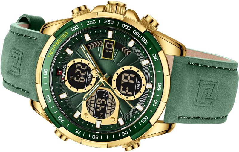 Naviforce NF9197L Analog-Digital Watch - Gold - Image 6
