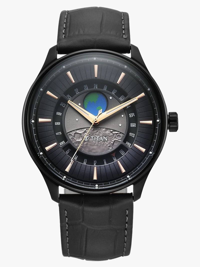 Titan Stellar Quartz Gray Men's Watch - Image 3