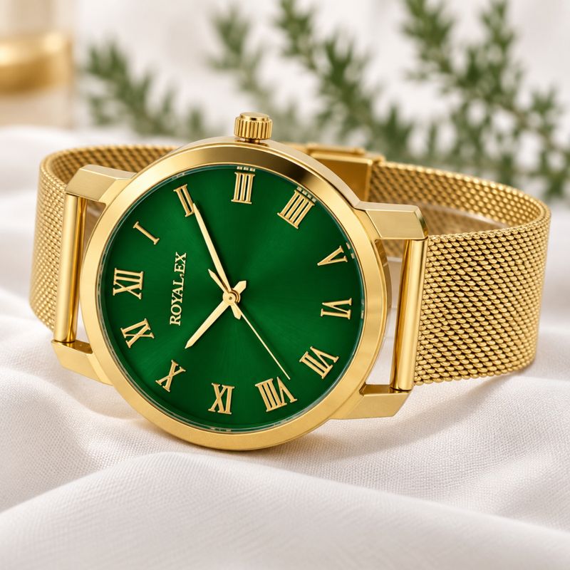 Royalex Men's Green Dial Analog Watch - Image 5