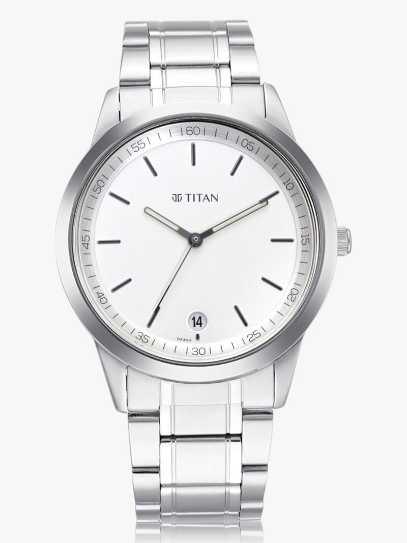 Titan Minimals White Dial Silver MetalStrap Analog Watch - Image 5