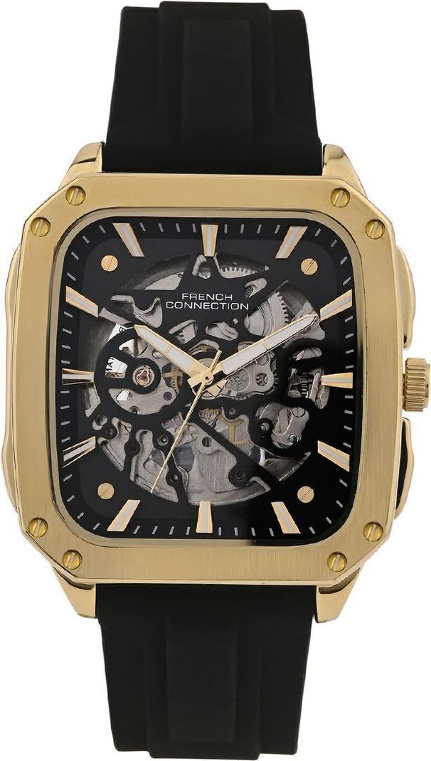 French Connection SILOFLEX Black Sunray Square Dial - Image 3
