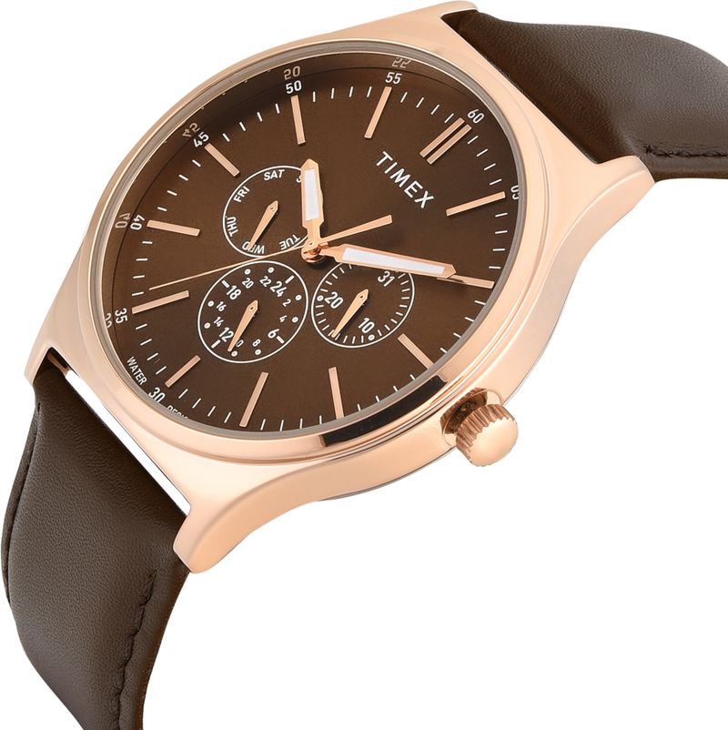 TIMEX Multifunction Brown Dial Analog Watch For Men - Image 4