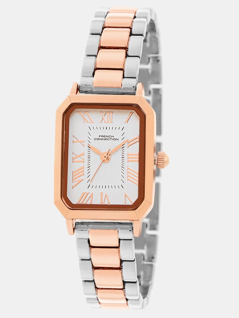 French Connection Women's Silver Sunray Dial Watch - Image 4