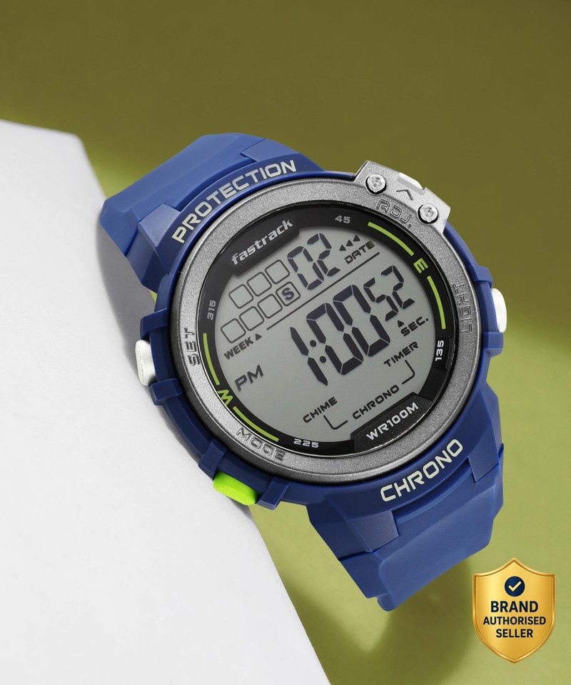 Fastrack Fastrack Streetwear Digital Dial Blue Silicone Strap Digital Watch  - For Men NS38068PP02,38068PP02