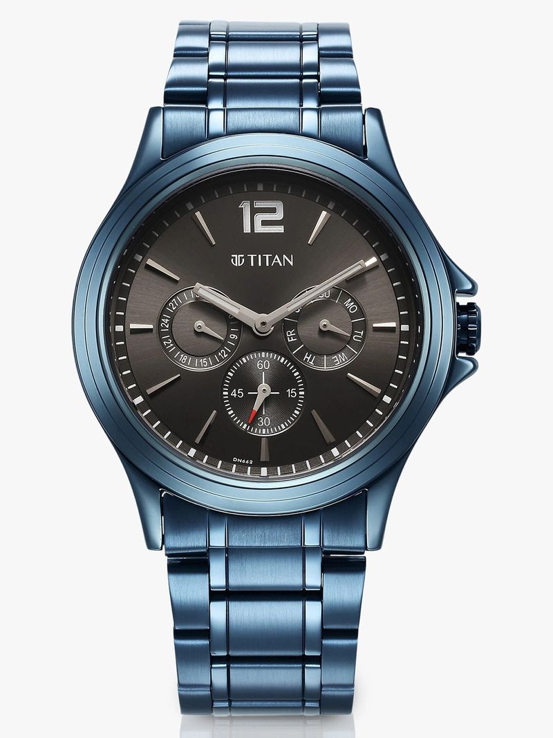 Titan Neo Splash Blue SS Strap Watch - Image 5