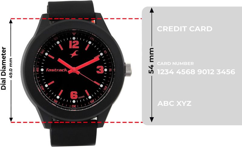 Fastrack Tees Black Dial Black Silicone Strap Analog Watch - Image 6