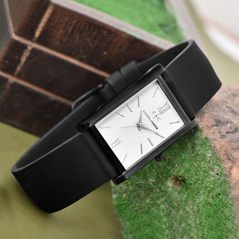 CharlieKeen CC-GSQ004-WHT-BLK Black Analog Watch - Image 5