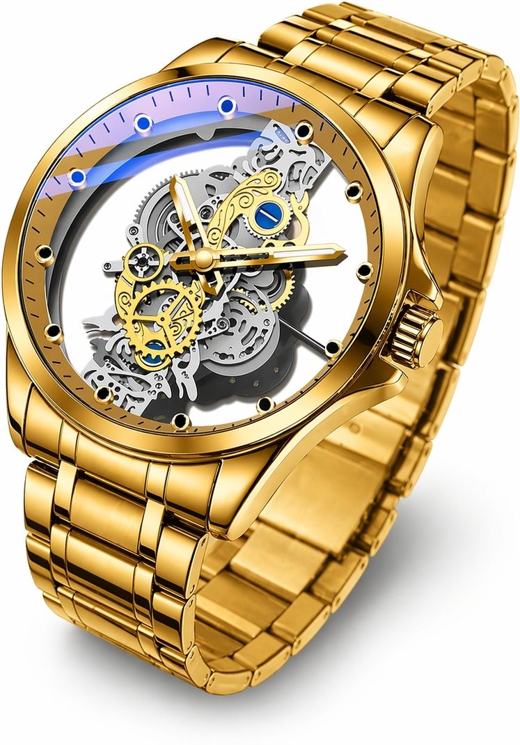 PREETIENTERISES Men's Premium Skeleton Analog Watch - Image 5