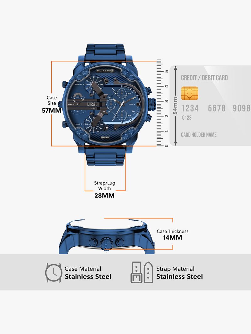 DIESEL Mr. Daddy 2.0 Analog Watch DZ7496 - Image 5