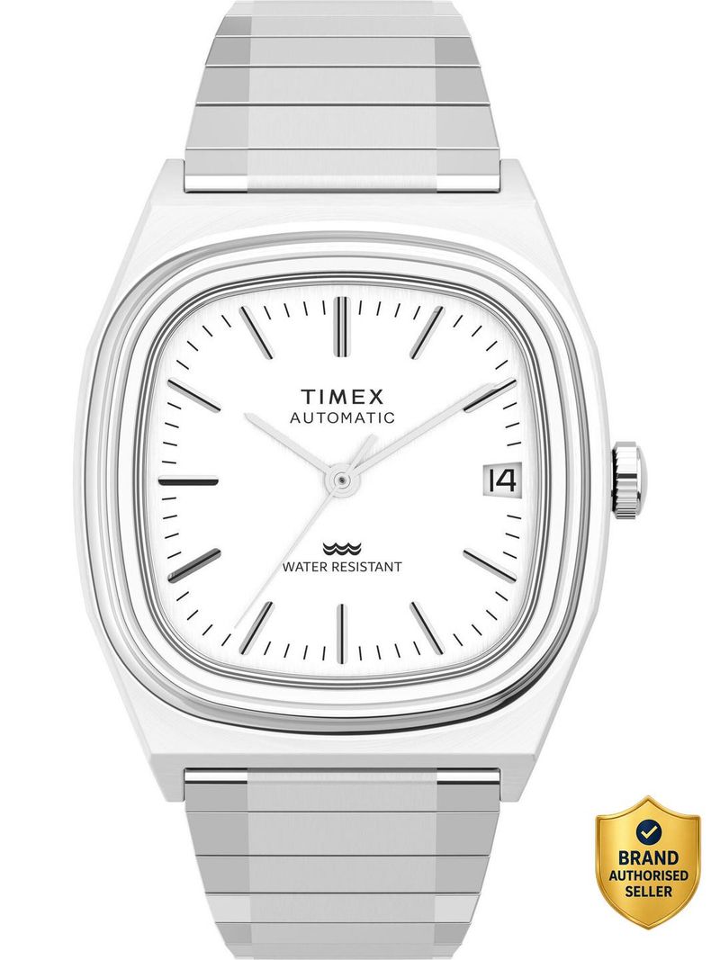 TIMEX Reissue Square 34mm Silver Dial Men's Watch - Image 2