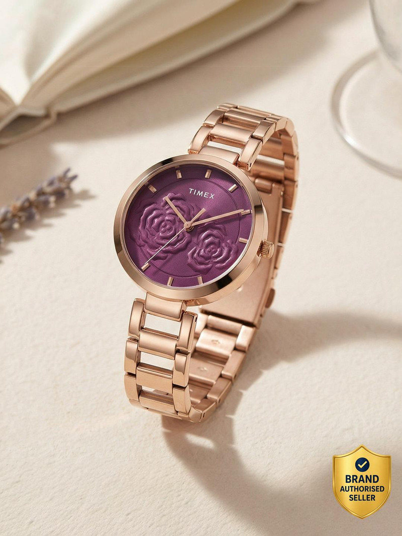 TIMEX Burgundy Dial Analog Watch - For Women TWEL107SMU24