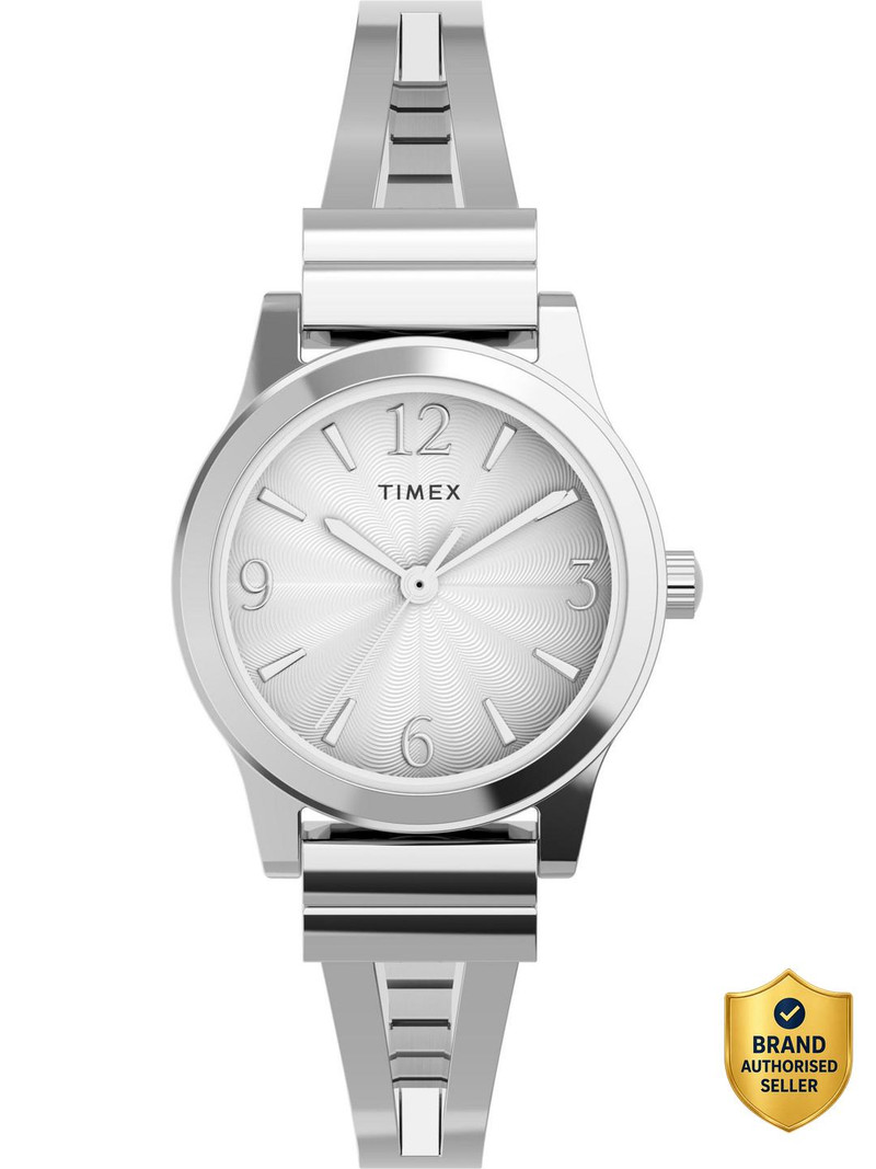 TIMEX Round 25mm Silver Dial Analog Watch  - For Women