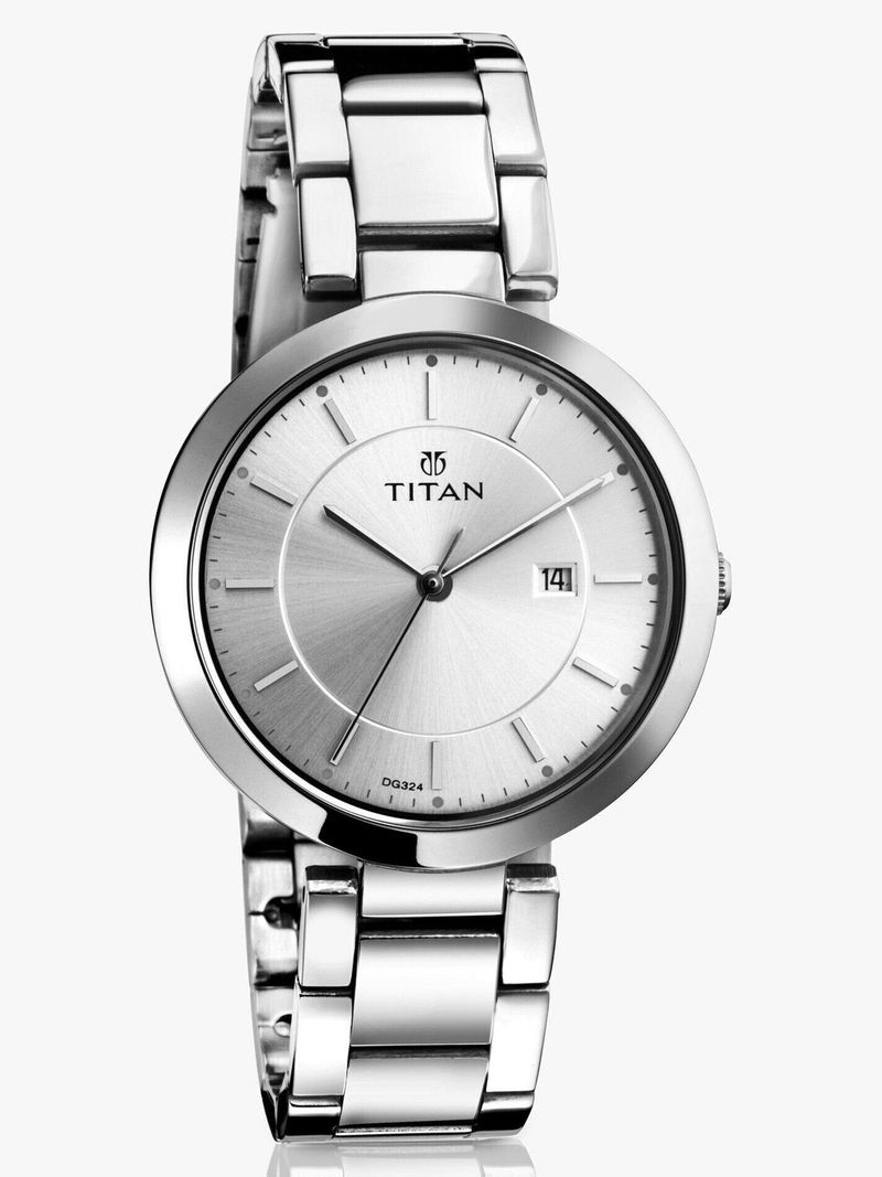 Titan Workwear Silver Dial Analog Watch For Women NT2480SM05 - Image 6