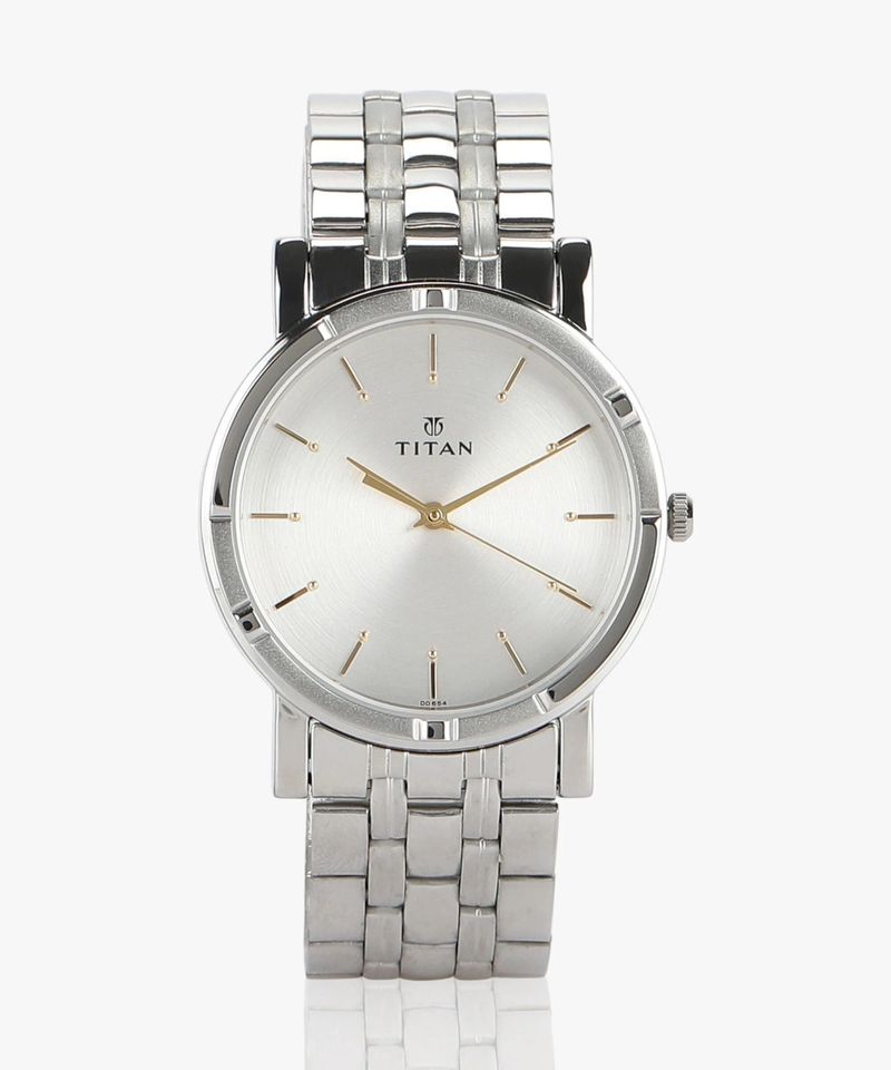 Titan Karishma Silver Dial Silver Stainless Steel Strap Analog Watch - For Men NN1639SM01 - Image 2
