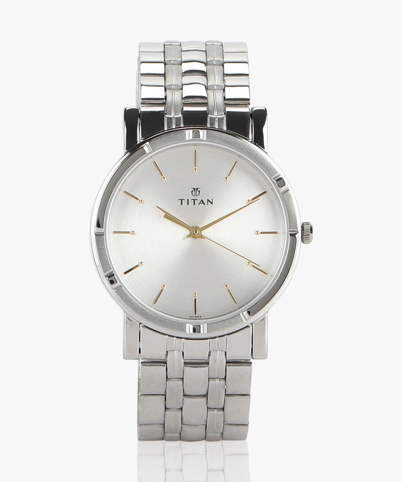Titan Titan Karishma Silver Dial Silver Stainless Steel Strap Analog Watch - For Men