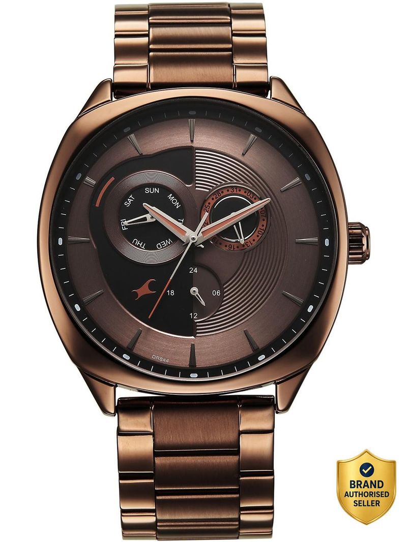 Fastrack Tik Tok 5.0 Brown Dial Men's Watch 3330QM01 - Image 2