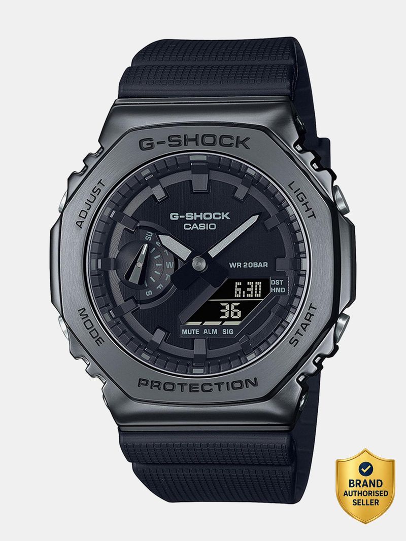 CASIO G-SHOCK Black Dial Resin Strap Analog-Digital Watch - Image 2