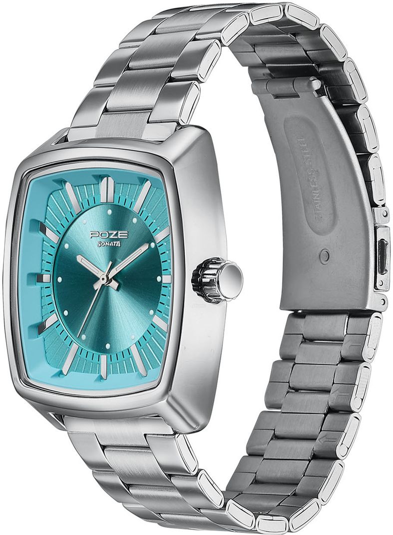 SONATA Poze 9 Quartz Blue Dial Watch - Image 5