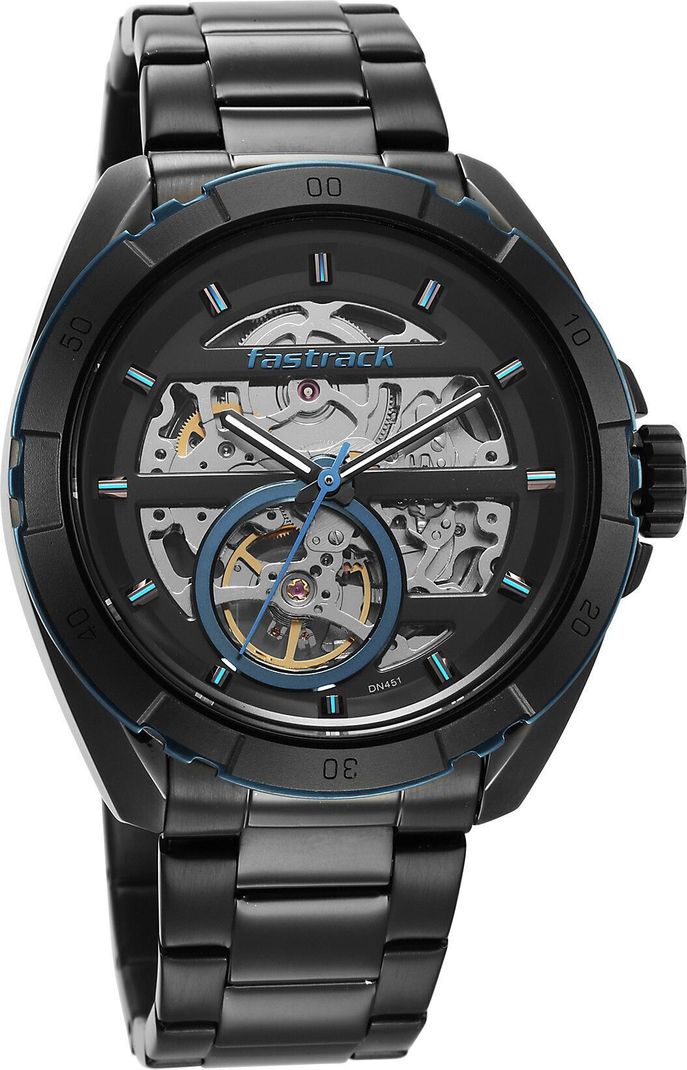 Fastrack Automatic Black Dial Stainless Steel Watch - Image 5