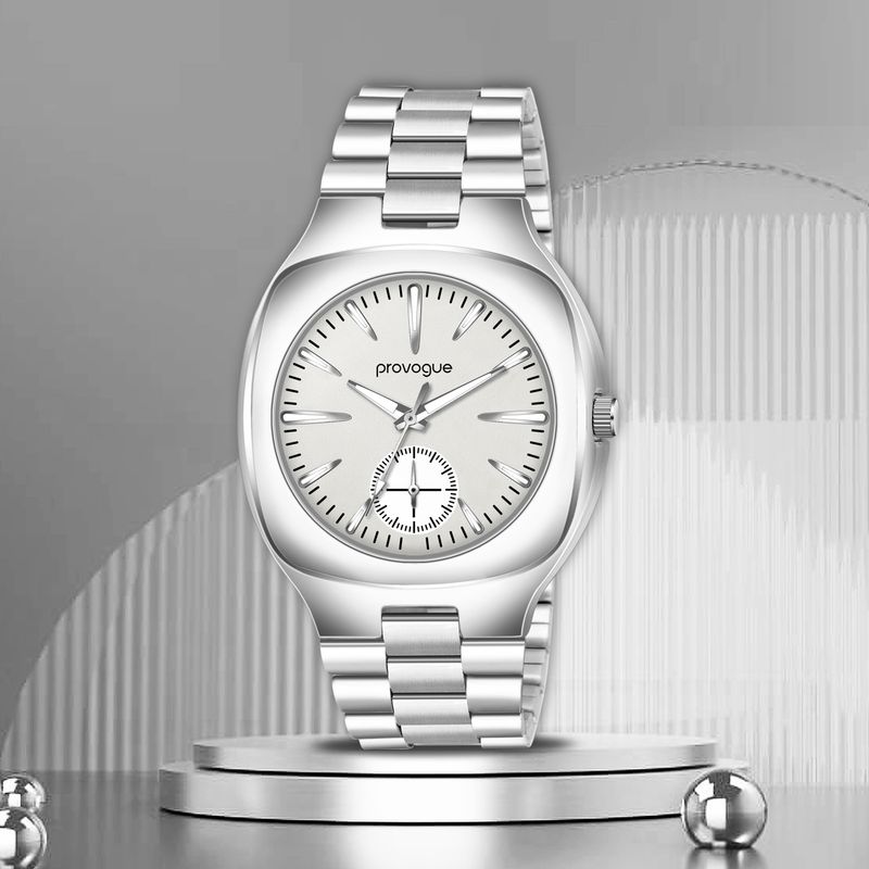 Provogue Men's Silver Analog Watch GSQ027-SLV-PR - Image 4