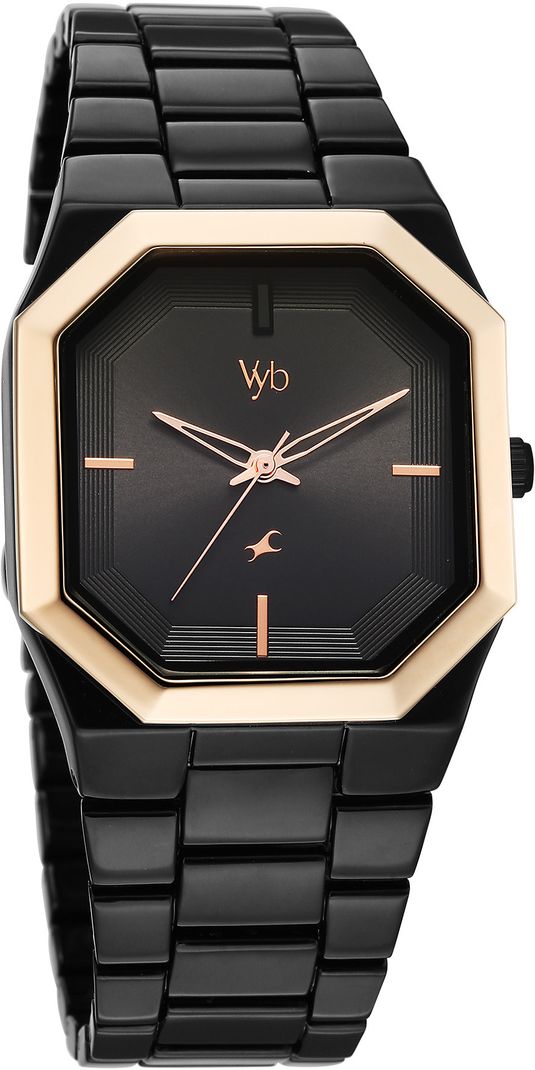 Fastrack Vyb Pioneer Black Dial Black Strap Analog Watch - Image 4
