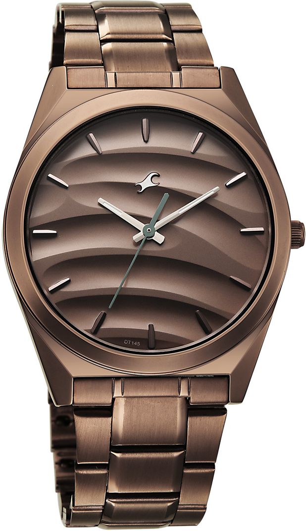 Fastrack Gelato Chocolate 3 Hand Dial Brown Stainless Steel Strap - Image 4