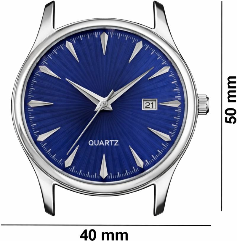 Ruhi Men's Blue Classic Dial Watch 172 - Image 4