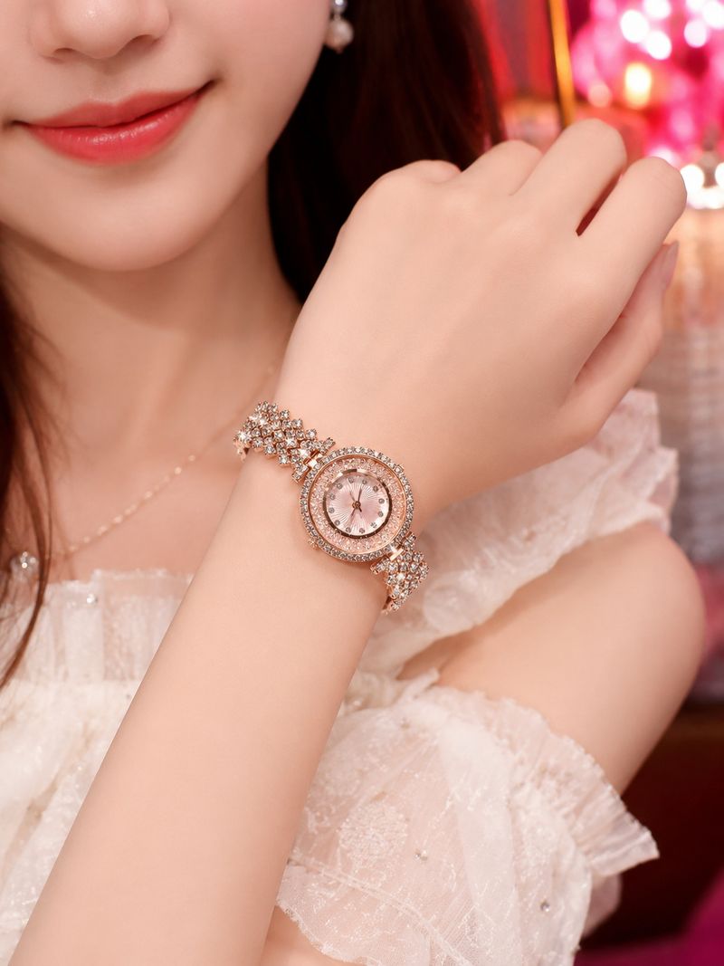 Luxify Crystal Quicksand Analog Watch for Women - Image 5