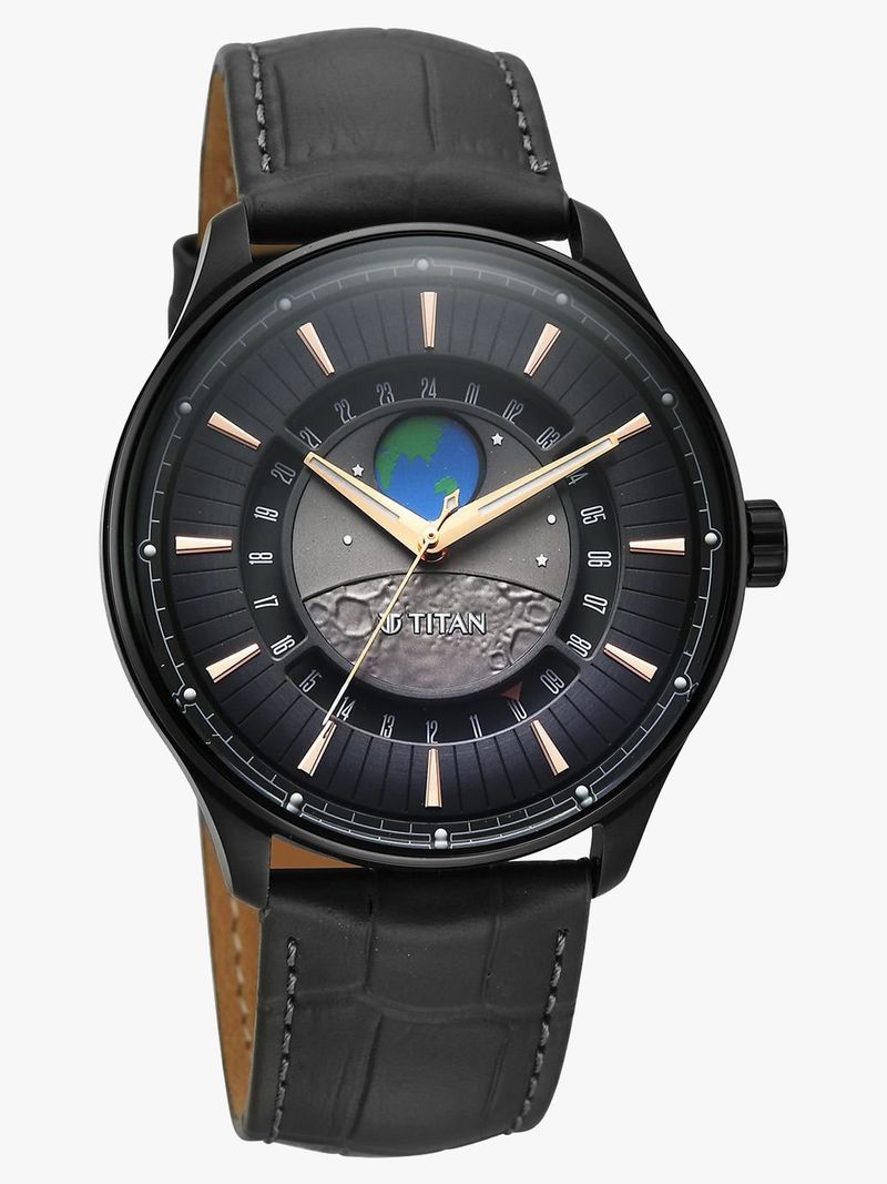 Titan Stellar Quartz Gray Men's Watch - Image 4