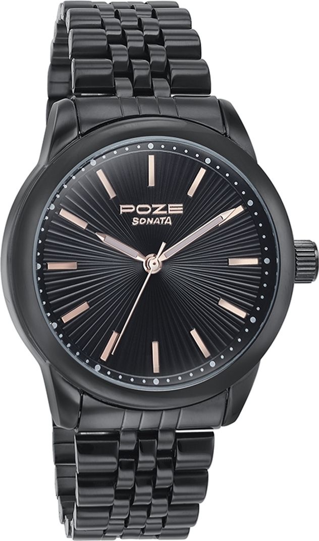 SONATA Poze Metal Analog Watch SP70040NM01W - Image 5