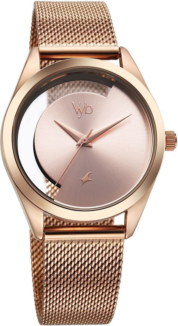 Fastrack Vyb Runway Pink Dial Rose Gold Watch - Image 5