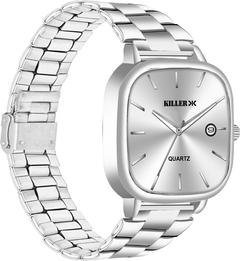 KILLER KLLR-928-SILVER-SILV Silver Analog Watch - Image 3