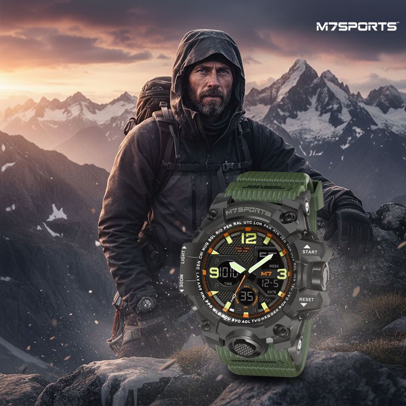 M7 By Metronaut M7 Adventure Chrono Series Analog-Digital Watch - - Image 4