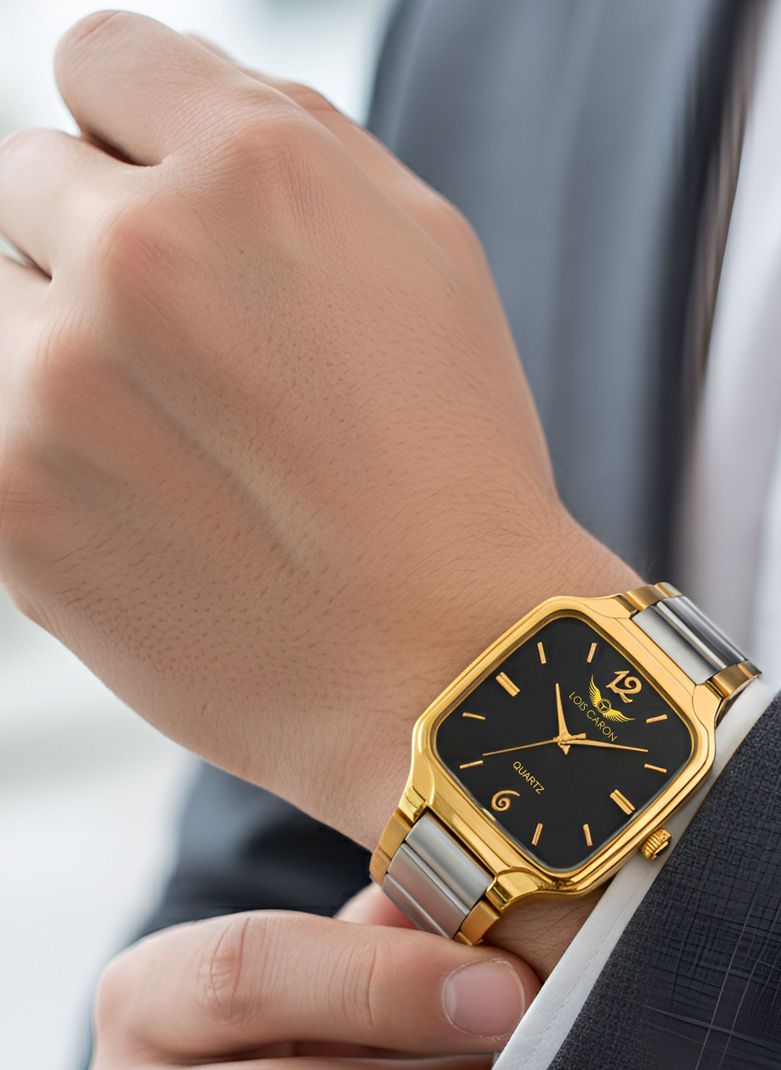 LOIS CARON LCS-8567 Gold and Silver Analog Watch - Image 3