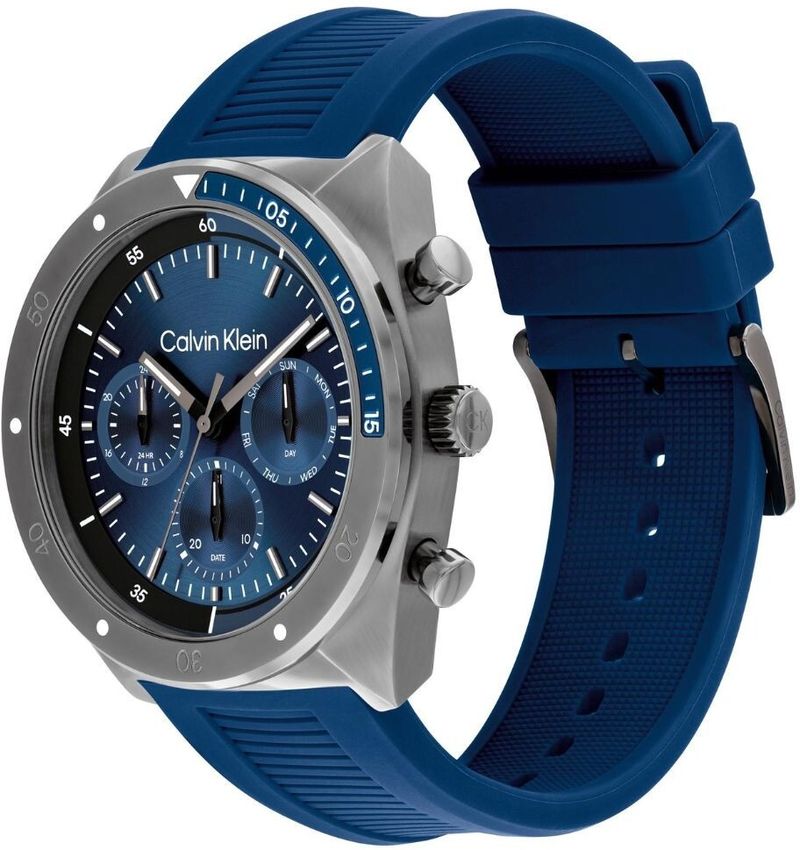 Calvin Klein Ck Flex Qtz Blue Tonneau Dial Men's Watch - Image 3