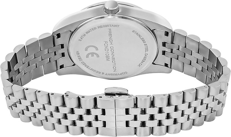 French Connection Light Blue Day and Date Modern Dial | Silver Stainless Steel Watch for Men Analog Watch - For Men FCND10SM - Image 6