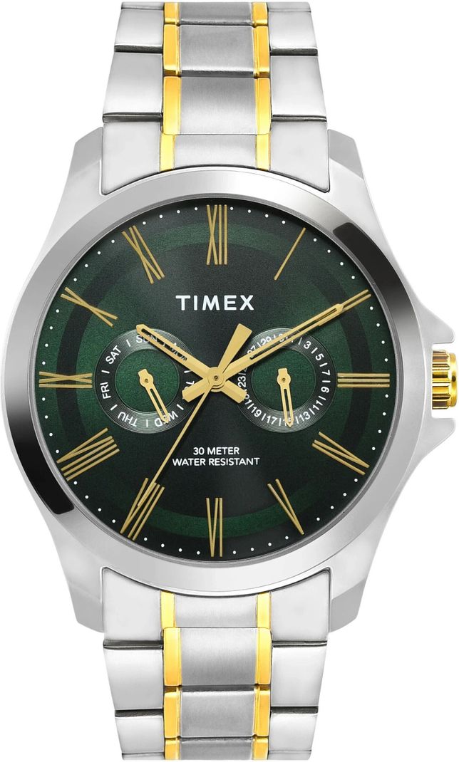 TIMEX Trendline Round 42mm Green Dial Analog Watch for Men - Image 3