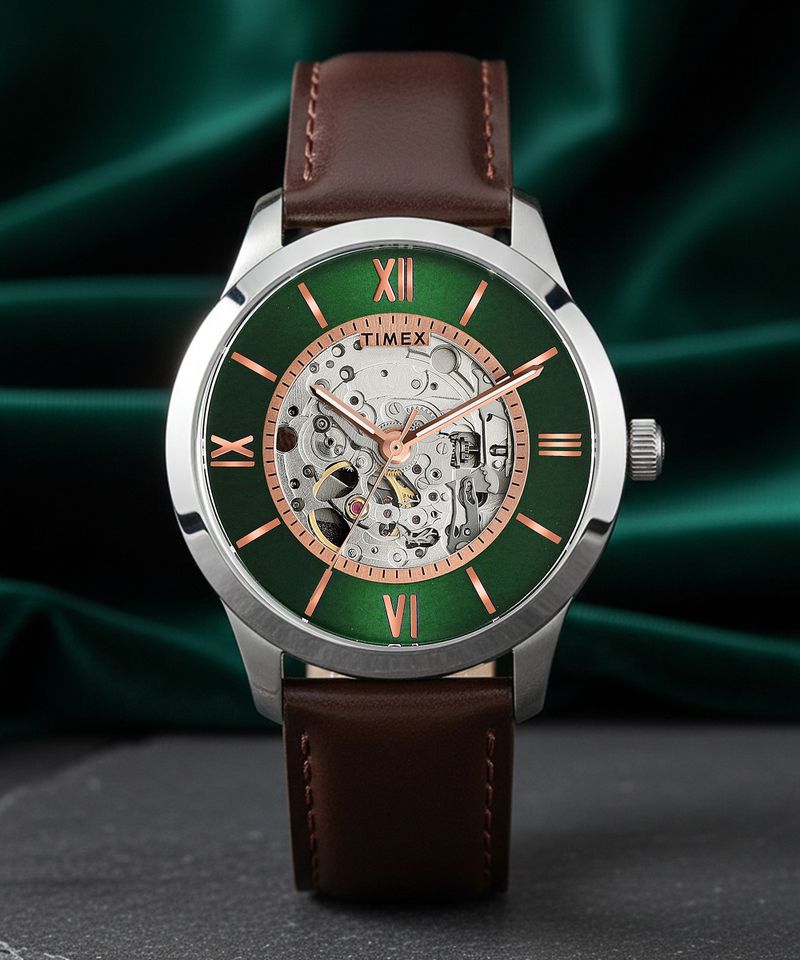TIMEX Automatic Green Dial Watch TWEG208SMU06 - Image 6