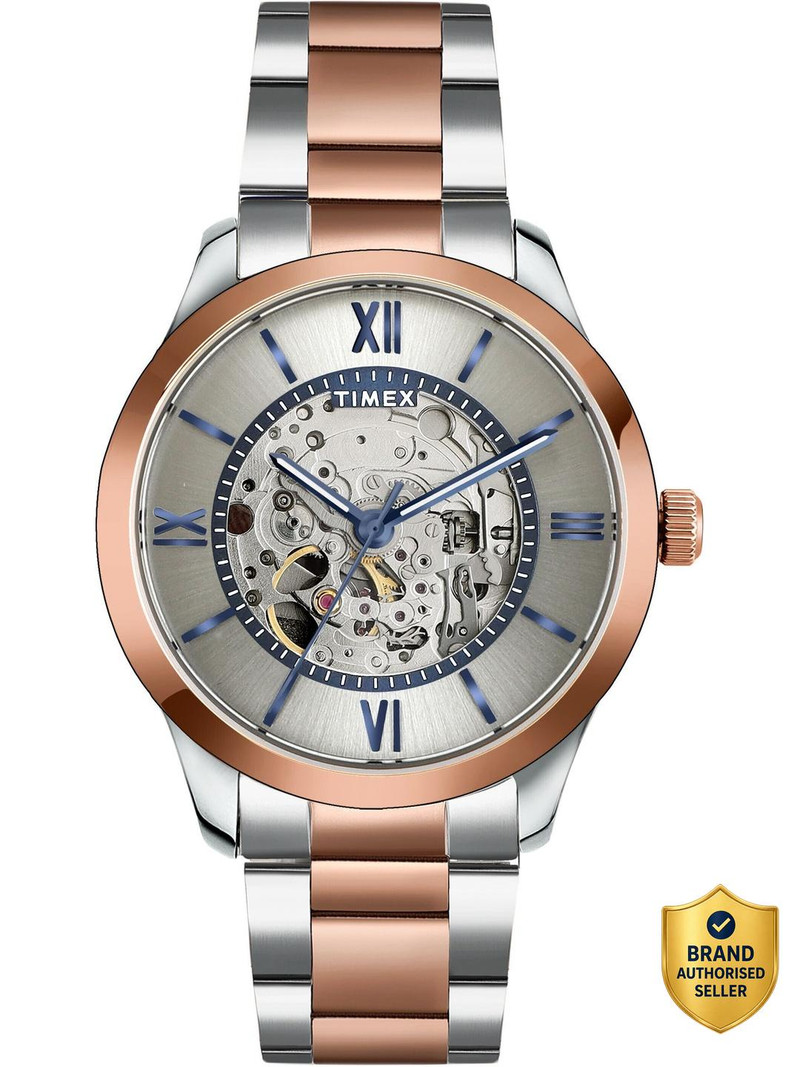TIMEX Automatic Silver Dial Analog Watch  - For Men TWEG208SMU10