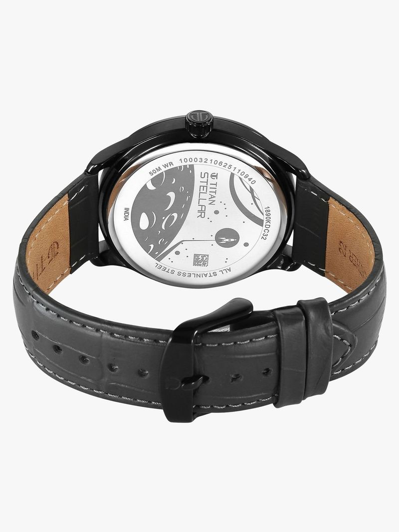 Titan Stellar Quartz Gray Men's Watch - Image 6