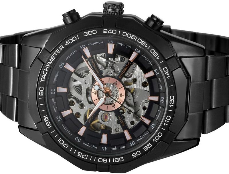 Forsining Men's Skeleton Sport Watch - Image 4