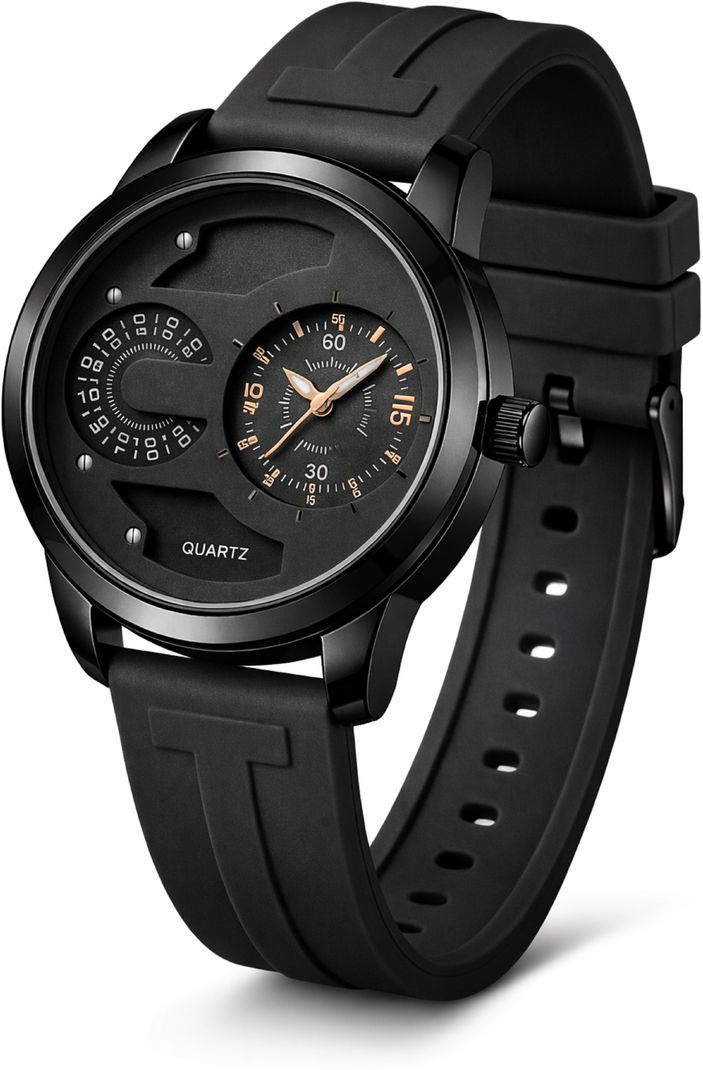 MAAN INTERNATIONAL Prime Dual Dial Quartz Black Silico - Image 4