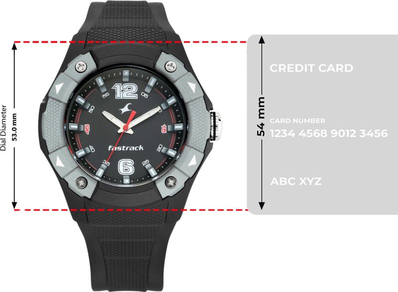 Fastrack Trendies Black Dial Black Silicone Strap Analog Watch - For - Image 5